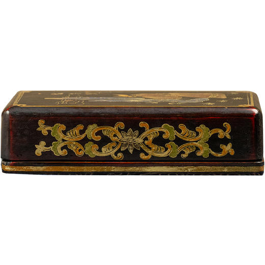 清 黑漆描金“一品当朝”盖盒 商品图5