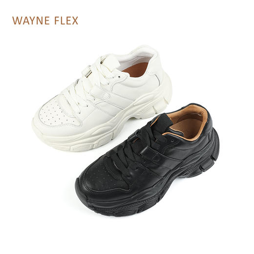 厚底老爹鞋 ｜Wayne Flex韦恩时尚透气轻便小白鞋女休闲运动百搭鞋子WF3075 商品图11