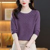 CC-101-689125半高领针织衫女士长袖t恤上衣秋冬季新款2024内搭钉珠毛衣打底衫 商品缩略图0
