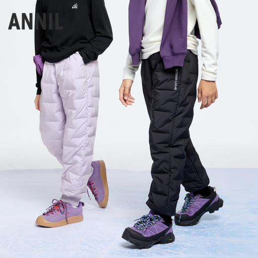 【轻薄5~15℃】男女童羽绒裤保暖防风束脚冬季新款安奈儿童装EM446578 商品图13