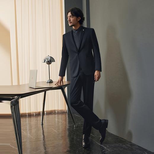 【婚礼季】柒牌西服男士套装秋冬2025新款商务休闲正装面试通勤西装礼服外套	127C70120 商品图3