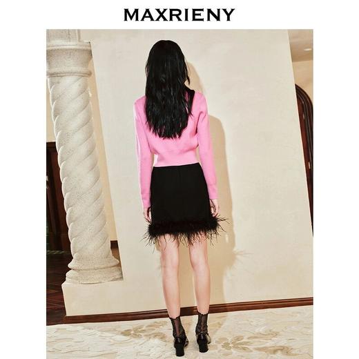 MAXRIENYKitty粉小香套头针织毛衫2024春款修身上衣(货号:MC88JA842) 商品图2