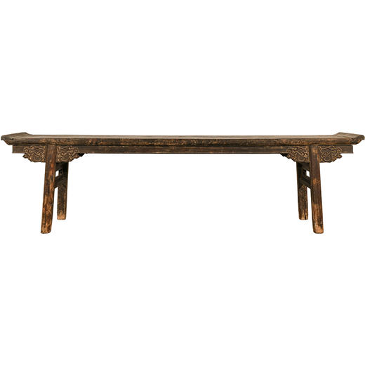 明 铁力木夹头榫螭龙纹翘头供案 商品图5