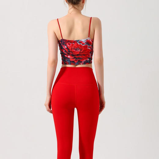 【126元任选2件】跃牌【漫西】系列 新款裸感瑜伽服套装性感交叉美背蜜桃臀高腰瑜伽服女Y131 商品图3