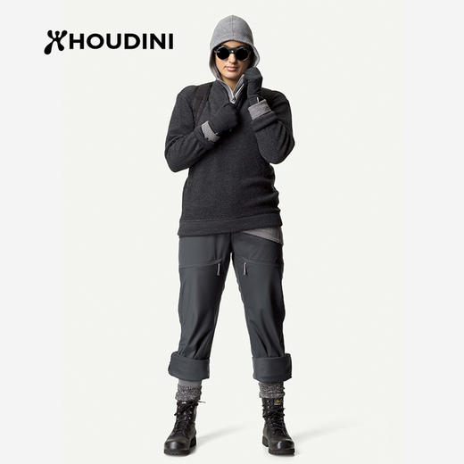 HOUDINI胡丁尼 Alto Half 阿尔托 户外女款美利奴羊毛长袖POLO衫120234 商品图0