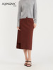 【高雅韵味】阿菁娜精纺羊设计感直筒半身裙F29D213003 商品缩略图5