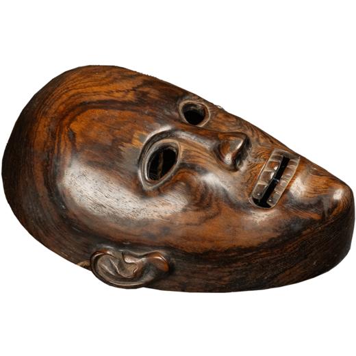 明 黄花梨一木整挖面具 商品图5