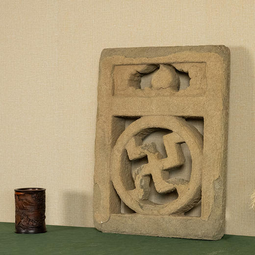 明 石雕万字纹围栏 商品图1