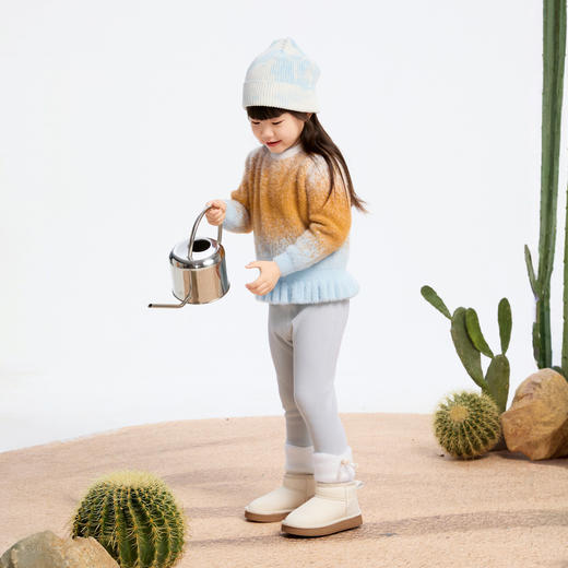 女童仿貂保暖毛衣冬季新款安奈儿童装实体店同款XG444588 商品图5