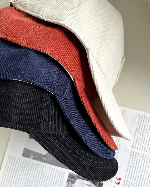 现货 THS 10.21-无 塞林 凯旋门贴布logo棒球帽 灯芯绒材质太阳帽棒球帽 4色 CN186 商品图2