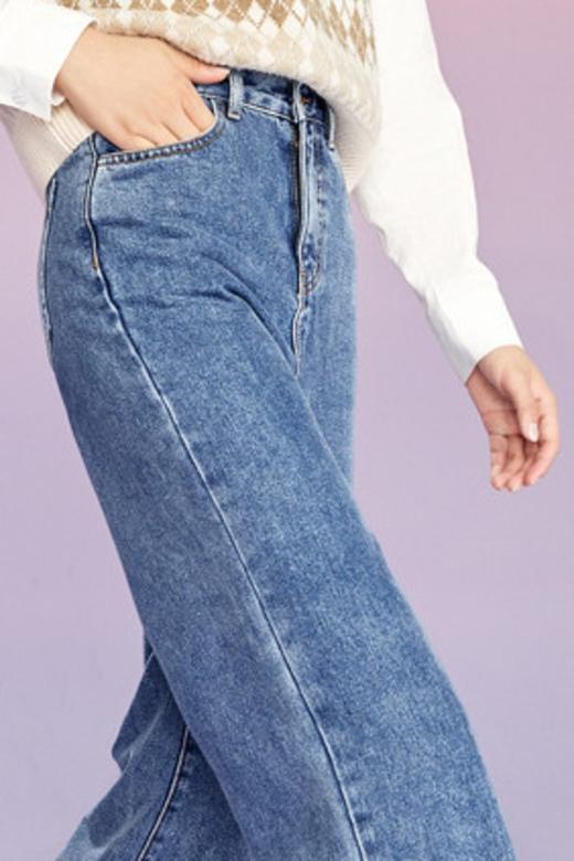 LED'IN 靛蓝色直筒牛仔裤 10430 商品图3