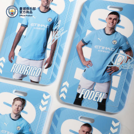 【官方正版】曼城俱乐部 | 蓝色印刷滑动质感球星卡套球迷周边 商品图2