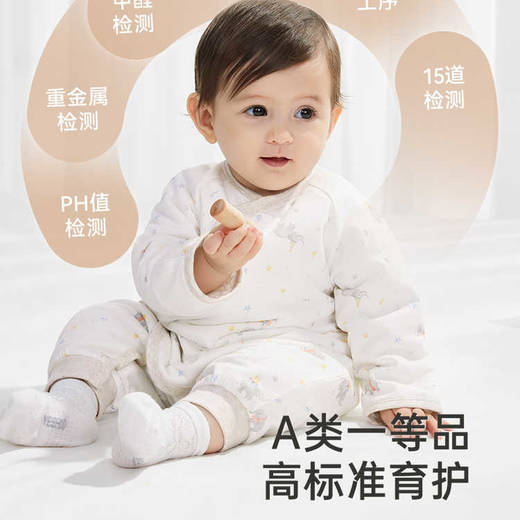 英氏新生儿连体衣秋冬夹棉大豆棉哈衣YLHAJ3Q022A YLAAJ3Q022A 商品图3