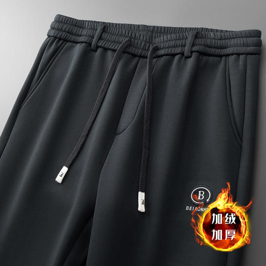 【新款DX】大依优型大码男装加绒直口直筒运动裤运动休闲长裤加肥加大弹力舒适 商品图5