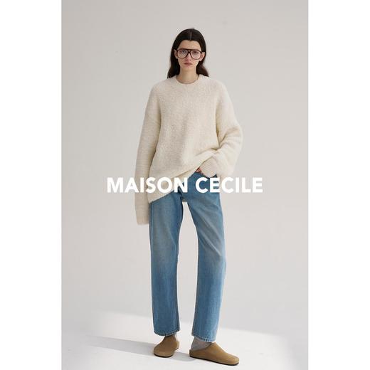 MAISON CECILE含羊绒高克重云朵针织包裹感大毛衣 商品图2
