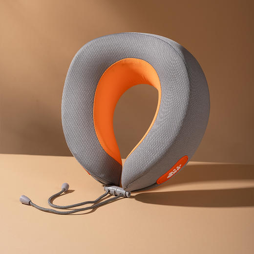 经典】岸纾人体工学高品质记忆棉U型护颈按摩枕 呵护颈椎 透气亲肤 商品图5