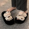 【显瘦显高❗️毛毛玩偶棉拖鞋】精选材质，细腻柔软舒适，复古简约，大气百搭鞋头，新款时尚百搭可爱棉拖鞋，可外穿ins潮鞋子L 商品缩略图0