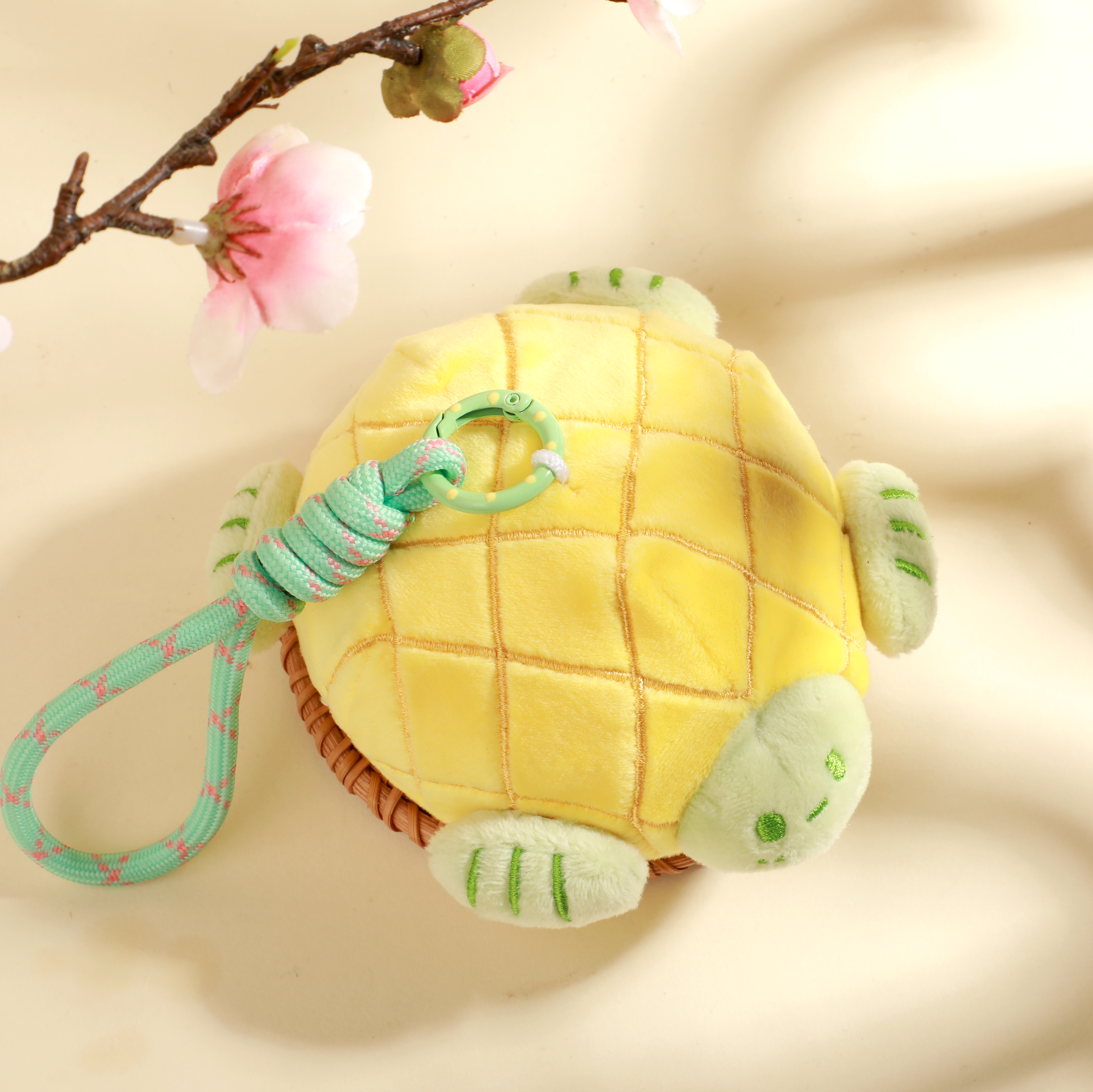 素胎瓷人面龟毛绒捏捏乐