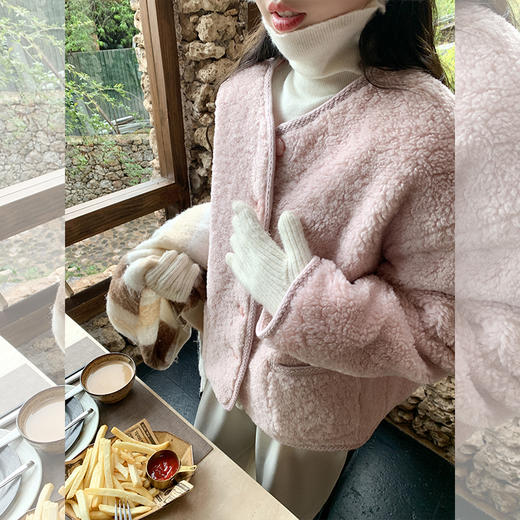 <曾小咸推荐>现货秒杀 ！微信超特价！奶fufu羊羔毛外套 日常229.99 立减90 秒杀139.99！！ 商品图3