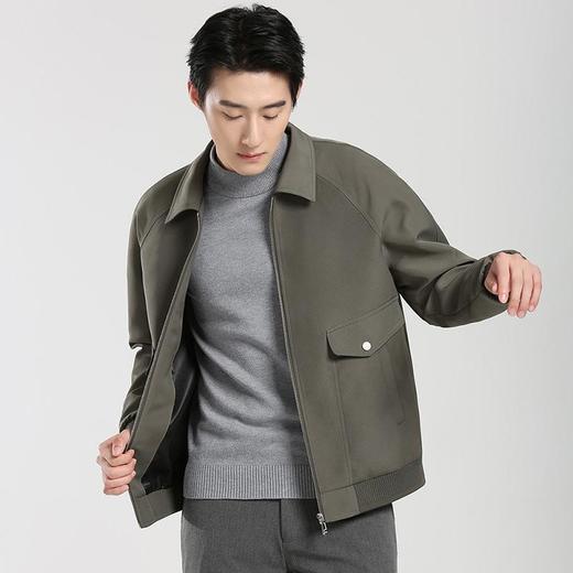 圣得西男装秋冬新款复古质感翻领夹克外套2462932010 商品图1