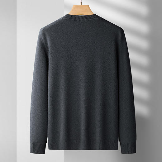 【100%羊毛】【新款DDS】大依优型大码男装羊毛衫圆领毛衣针织衫休闲加肥加大男士胖子大码内搭上衣 商品图3