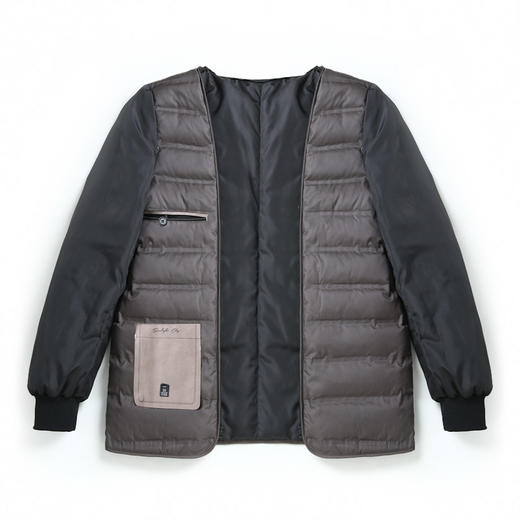 【可拆卸内胆】【新款DLS】大依优型大码翻领白鸭绒羽绒服夹克外套加肥加大肥佬休闲上衣男士胖子 商品图5