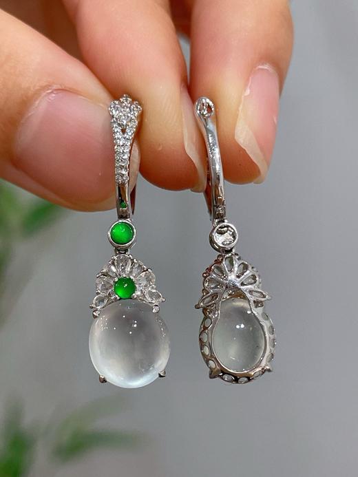 18K金高冰蛋面耳坠 商品图3