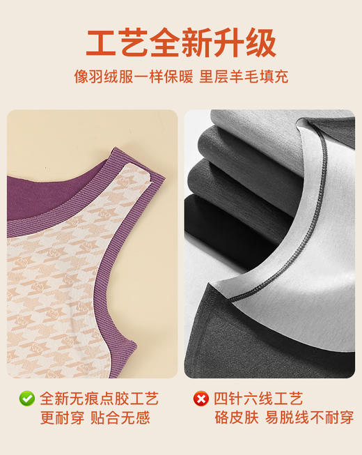 【特价】男女士三层加厚羊毛贴片保暖背心608/606 商品图13