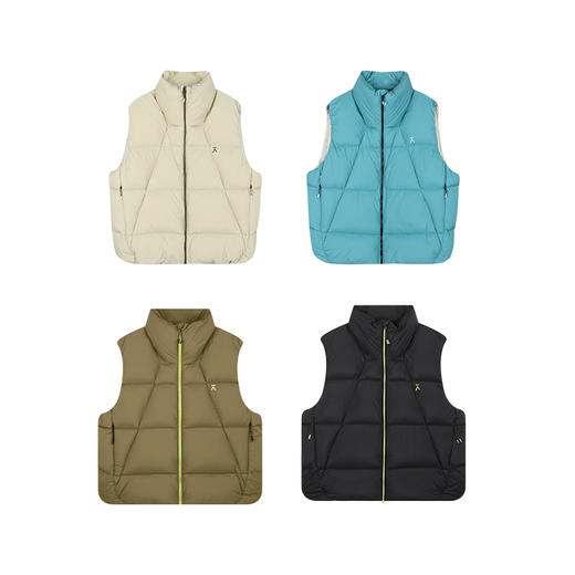 【品牌特惠】ACMEITEM爱棵米 户外立领羽绒马甲超轻防泼水防钻绒羽绒背心男女GAF3110909G 商品图4