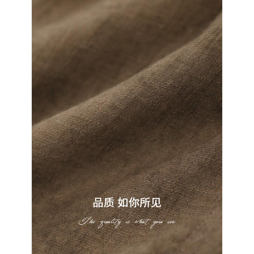 COCOBELLA侘寂风多穿法内搭衬衫女炒色晕染中长款衬衣SR7051 商品图4