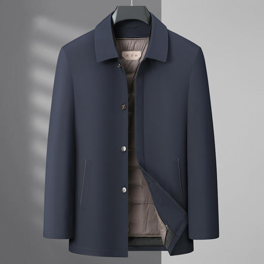 【可拆卸内胆】【新款DLS】大依优型大码翻领白鸭绒羽绒服夹克外套加肥加大肥佬休闲上衣男士胖子 商品图6