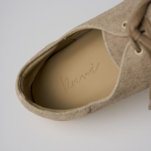 ROMI STUDIO“率性自我”牛皮拼羊皮系带平底休闲鞋 427B4057 商品图4