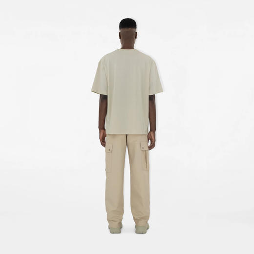 BURBERRY 巴宝莉 男士马术骑士徽标印花棉质圆领短袖T恤 白色 8094262 C1160 商品图3