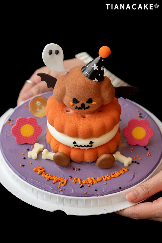 幽灵萌宝（4寸emoji开心果树莓乳酪慕斯） 商品图0