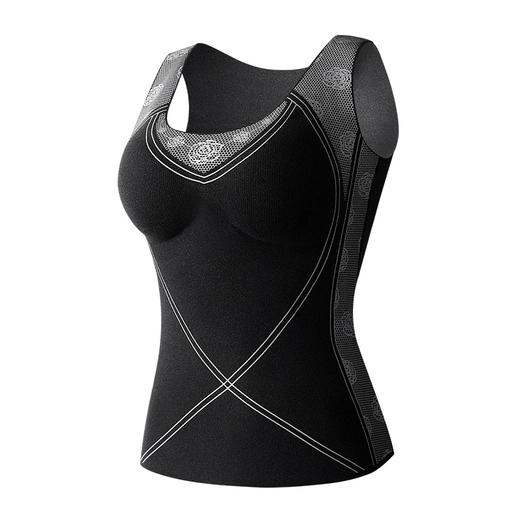 【暖腹黑科技，玻色因美肤保暖体雕衣】新款秋冬季7A抑jun带胸垫保暖背心，温暖零负担上身毫无束缚感，发热暖腹束腰无痕内穿打底内衣保暖背心女QQ 商品图7