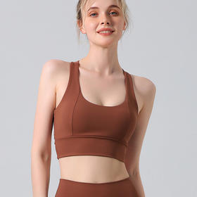 【126元任选2件】跃牌【漫西】系列 运动背心女交叉美背运动内衣舞蹈一体式瑜伽文胸外穿Y181