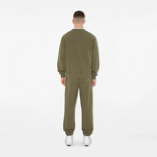 BURBERRY 巴宝莉 男士马术骑士徽标刺绣棉质休闲运动裤 绿色 8094567 B7044 商品图3