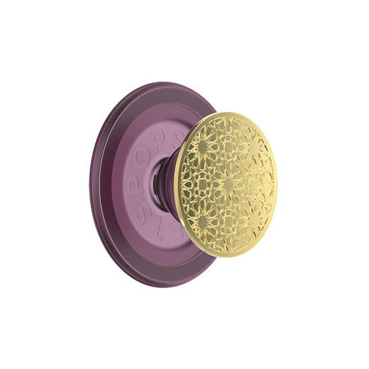 【古城密语】镶嵌拼花·MagSafe圆啪嗒 MAGSAFE磁吸手机支架 Round圆啪嗒系列 奢华金 商品图0