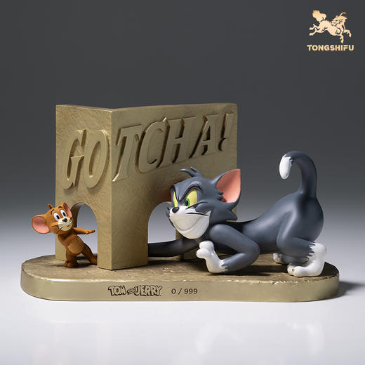 铜师傅 正版授权《猫和老鼠》G款 限量手办 桌面铜摆件家居工艺品 商品图2