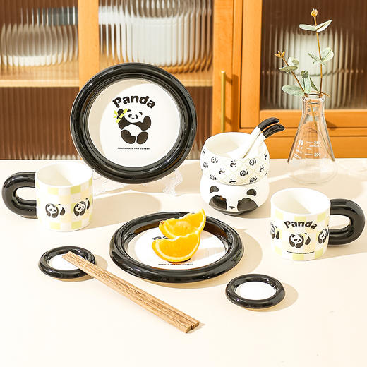 【熊猫胖胖杯】可爱熊猫陶瓷杯子家用送礼网红水杯咖啡杯 商品图4