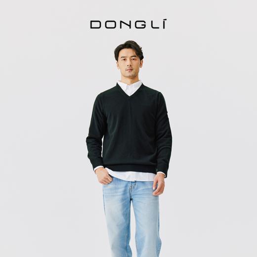 东黎 • 山羊绒男士秋冬V领基础款套头衫 1732 商品图3