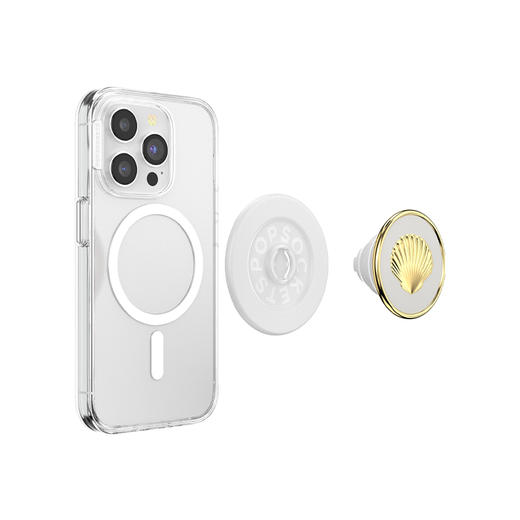 【古城密语】珍奇贝壳·MagSafe圆啪嗒 MAGSAFE磁吸手机支架 Round圆啪嗒系列 奢华金 商品图2