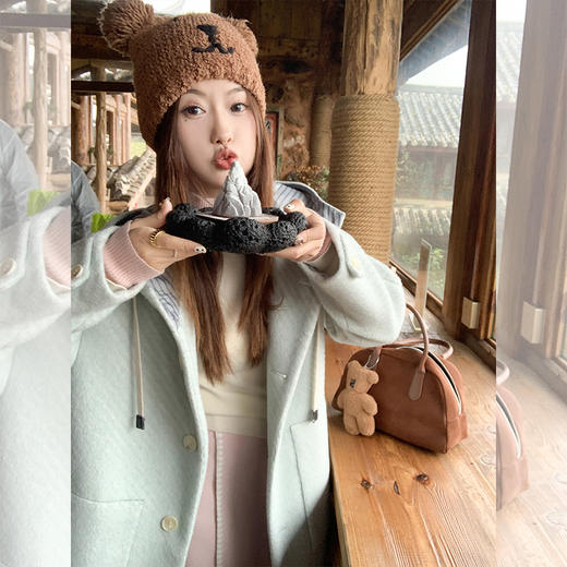 <曾小咸推荐>新品现货秒杀！卖完下架不再补 ！微信粉丝打折价！！连帽毛呢中长款外套 日常329.99/件 立减140 秒杀189.99/件！！白色打底衫 日常119.99 立减60 秒杀59.99！！ 商品图1