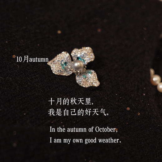 秋冬季胸针 2024 new collection “彩钻”豪镶 三叶花胸针 珠子9mm akoya珠真多麻 超好看 chao强精工 工艺你们会很满意的哦 配上海水珠 高端感瞬间爆棚 商品图2