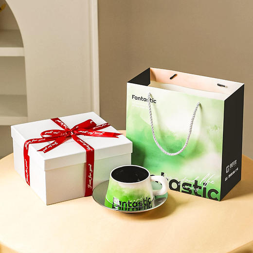 【范特西咖啡杯碟】轻奢水杯新人闺蜜高级实用结婚订婚情侣对杯咖啡杯子礼盒 商品图6