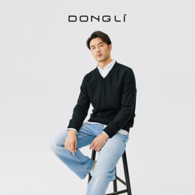 东黎 • 山羊绒男士秋冬V领基础款套头衫 1732