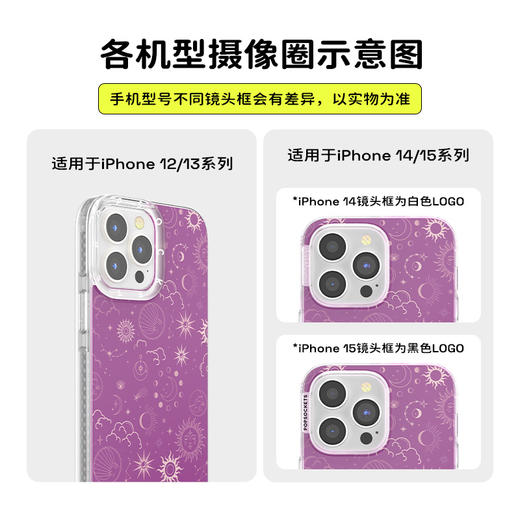【古城密语】神秘天体 POPCASE手机壳 MagSafe Popcase磁吸款 紫色 日月星 图腾 iPhone 16/15/14/13 商品图3