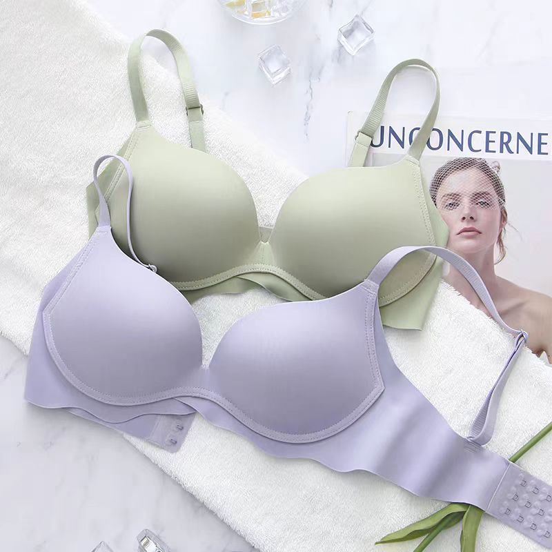 简约灵动 文胸 不空杯聚拢小胸无痕无钢圈上托不空杯收副乳防下垂光面文胸
