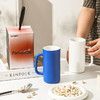 【圆筒直身杯】现代简约纯色马克杯办公室喝水杯子陶瓷茶杯家用礼盒装克莱因蓝 商品缩略图3