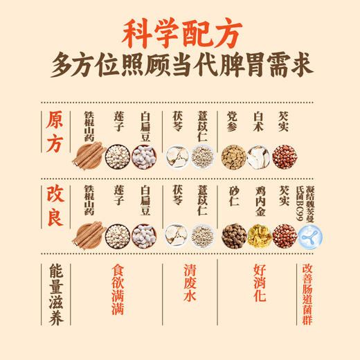 阿丽塔益生菌八珍粉  特别添加耐高温益生菌BC99  300g（20g*15条） 商品图3